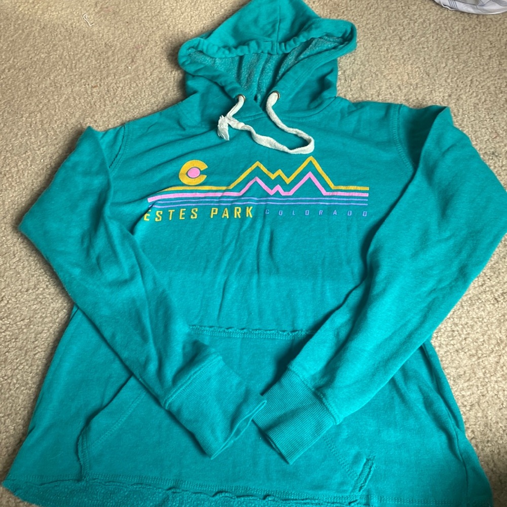 Teal sweatshirt